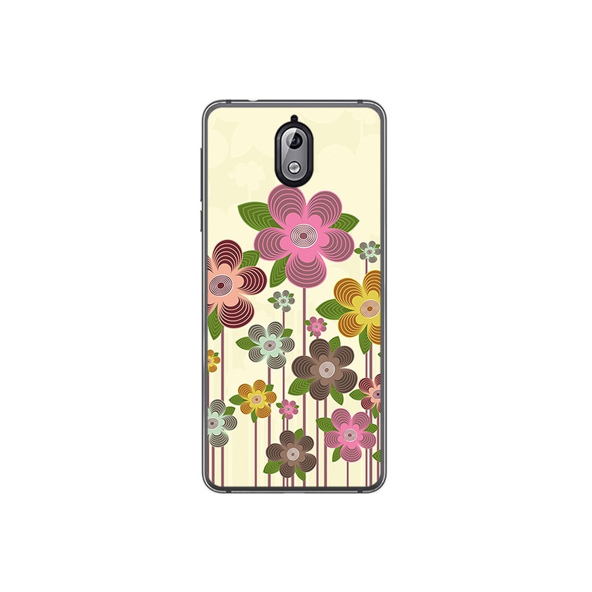 Funda Gel Tpu para Nokia 3.1 (2018) Diseño Primavera En Flor Dibujos