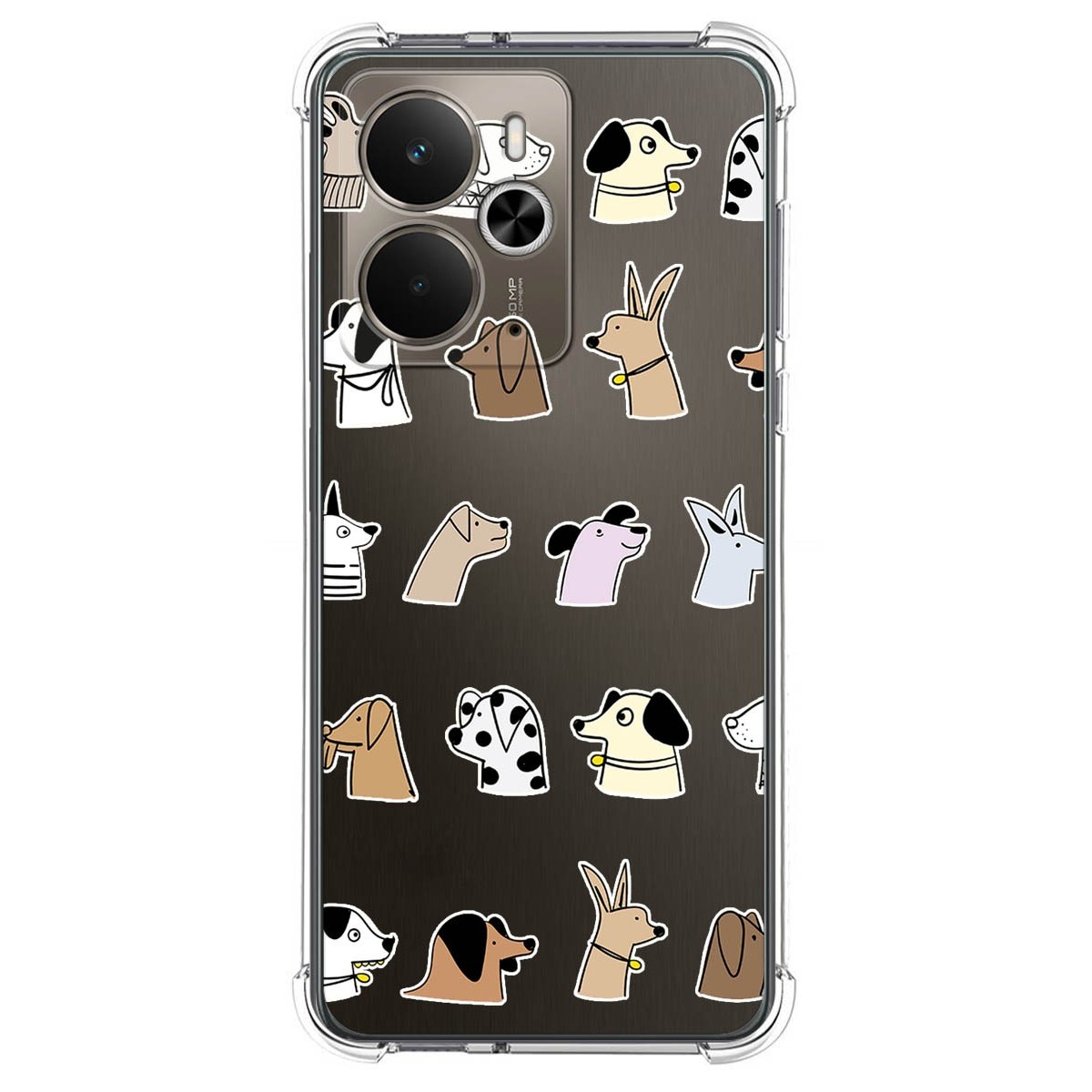 Funda Silicona Antigolpes para Realme 14 5G / 14T 5G diseño Perros Dibujos