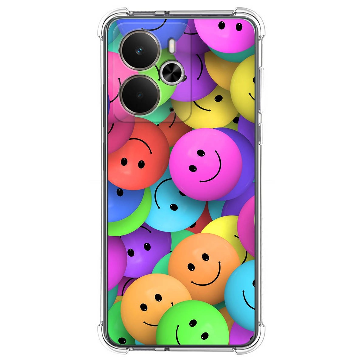 Funda Silicona Antigolpes para Realme 14 5G / 14T 5G diseño Smile Dibujos