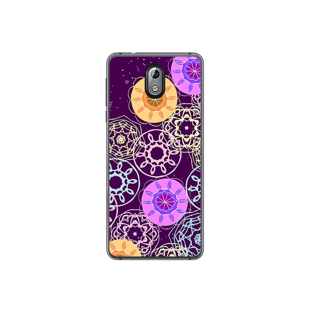 Funda Gel Tpu para Nokia 3.1 (2018) Diseño Radial Dibujos