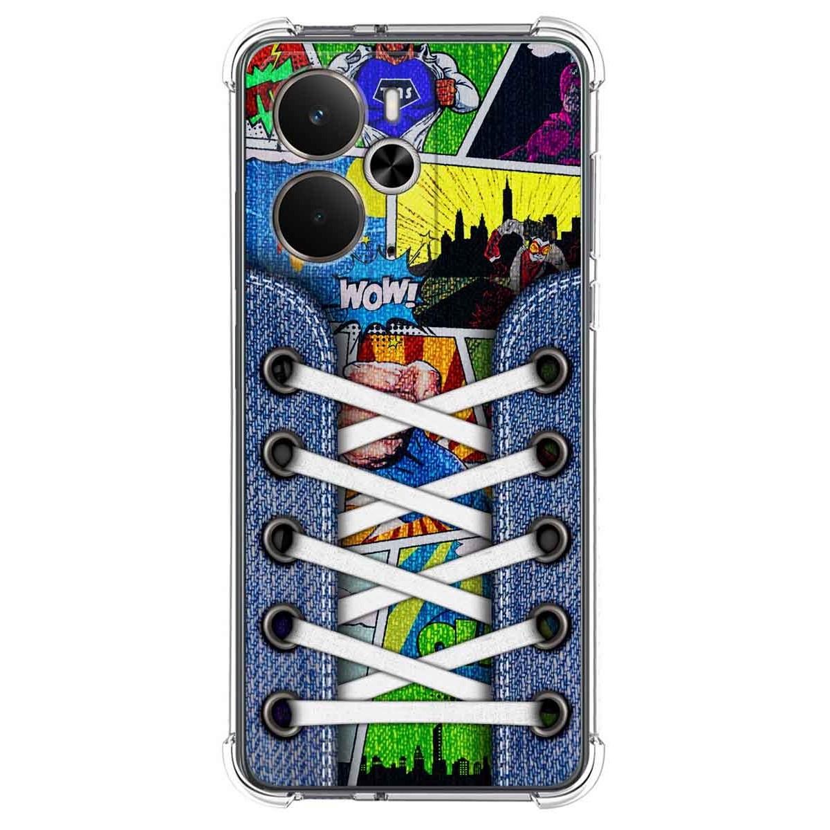 Funda Silicona Antigolpes para Realme 14 5G / 14T 5G diseño Zapatillas 14 Dibujos