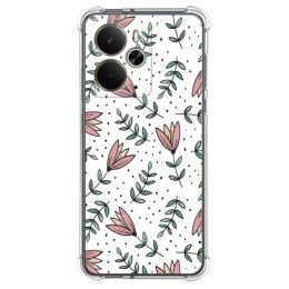 Funda Silicona Antigolpes para Realme 14 5G / 14T 5G diseño Flores 01 Dibujos