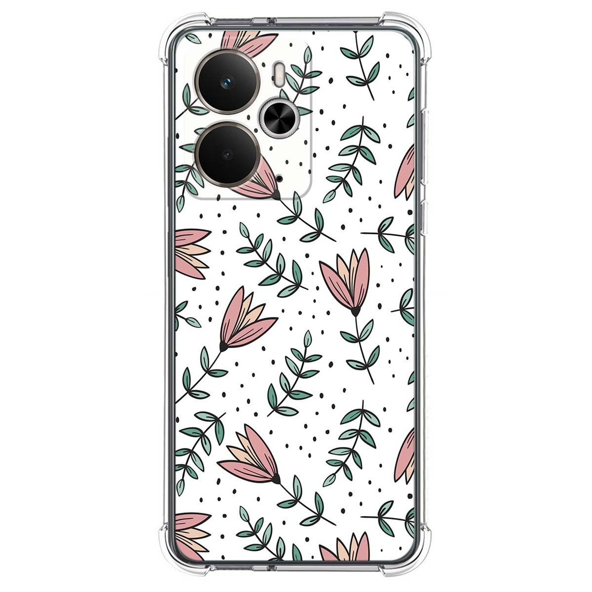 Funda Silicona Antigolpes para Realme 14 5G / 14T 5G diseño Flores 01 Dibujos