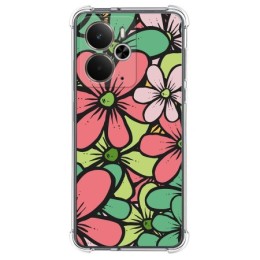Funda Silicona Antigolpes para Realme 14 5G / 14T 5G diseño Flores 02 Dibujos