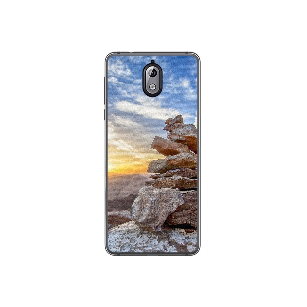 Funda Gel Tpu para Nokia 3.1 (2018) Diseño Sunset Dibujos