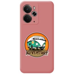 Funda Silicona Líquida Rosa para Realme 14 5G / 14T 5G diseño Adventure Dibujos