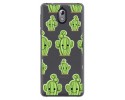 Funda Gel Transparente para Nokia 3.1 (2018) Diseño Cactus Dibujos