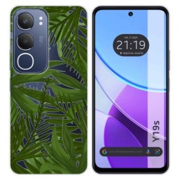 Funda Silicona Transparente para Vivo Y19s diseño Jungla Dibujos