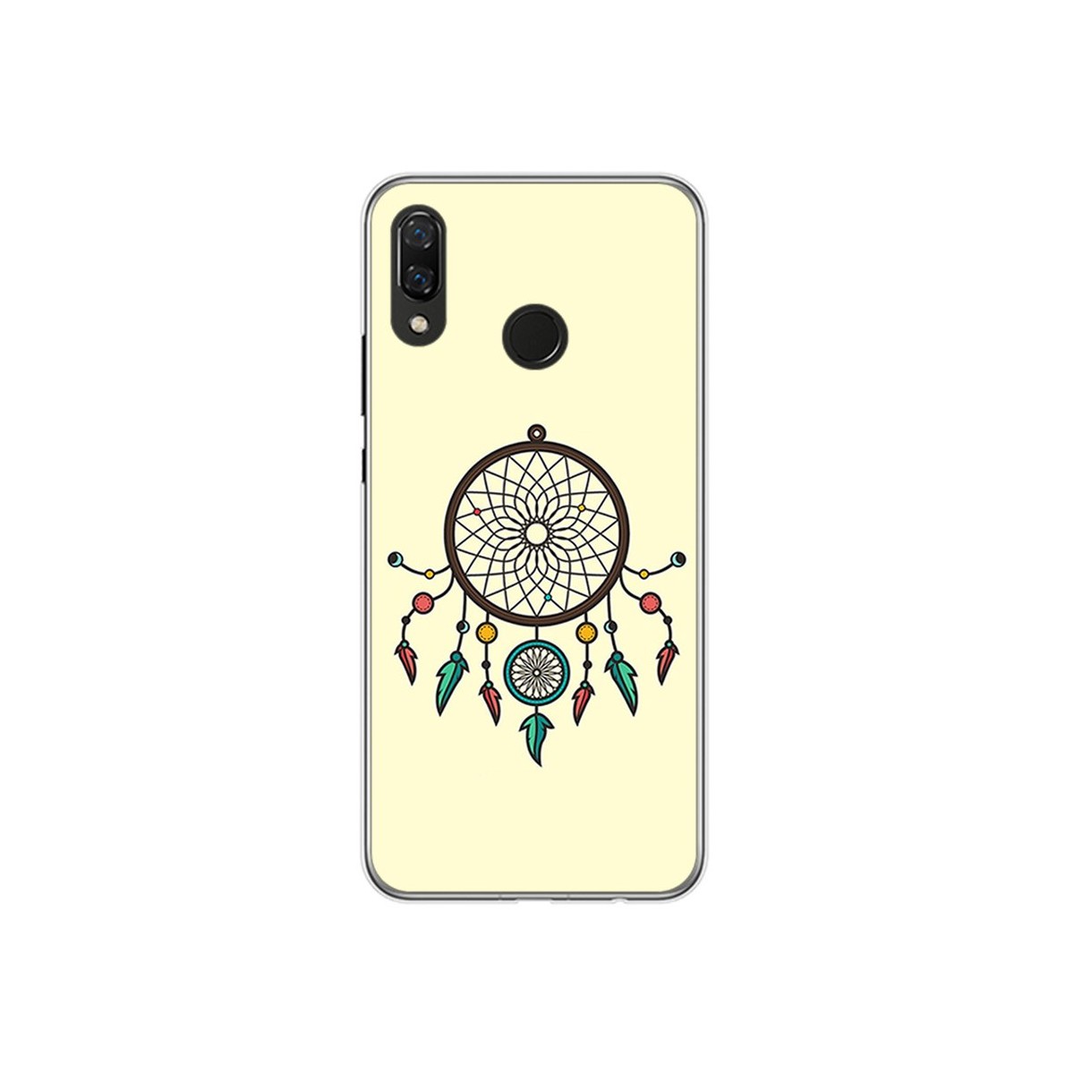 Funda Gel Tpu para Huawei P Smart Plus Diseño Atrapasueños Dibujos