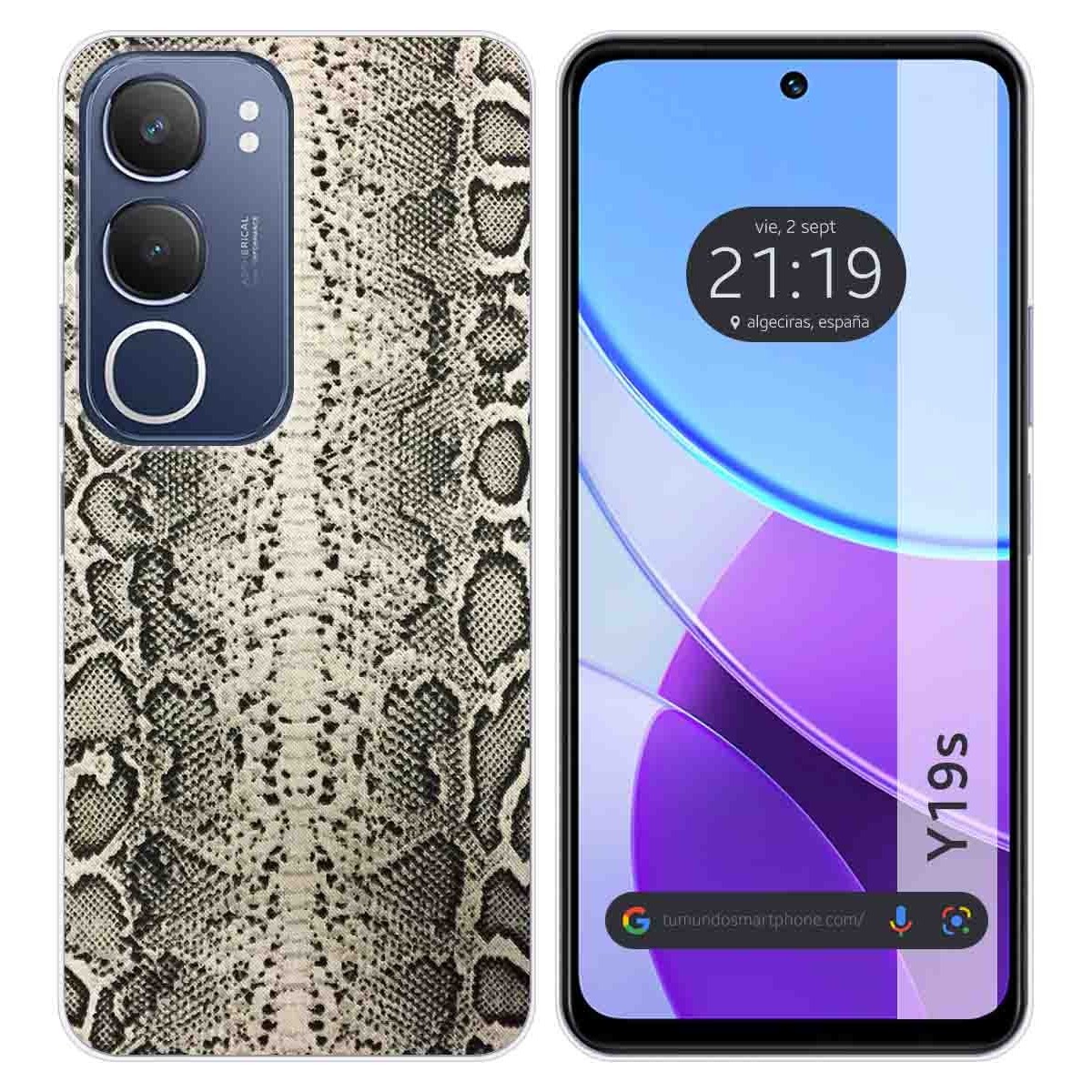 Funda Silicona para Vivo Y19s diseño Animal 01 Dibujos