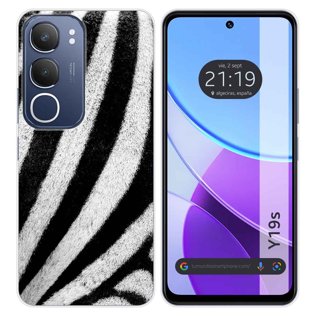 Funda Silicona para Vivo Y19s diseño Animal 02 Dibujos