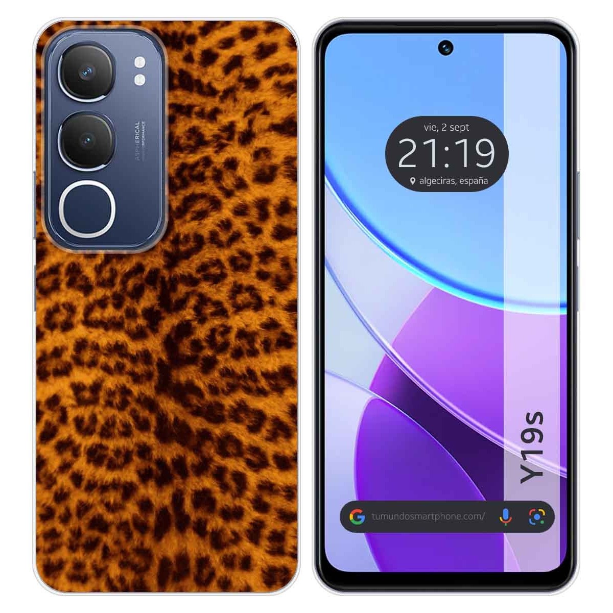 Funda Silicona para Vivo Y19s diseño Animal 03 Dibujos