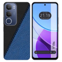 Funda Silicona para Vivo Y19s diseño Cuero 02 Dibujos