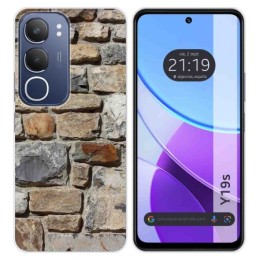 Funda Silicona para Vivo Y19s diseño Ladrillo 03 Dibujos