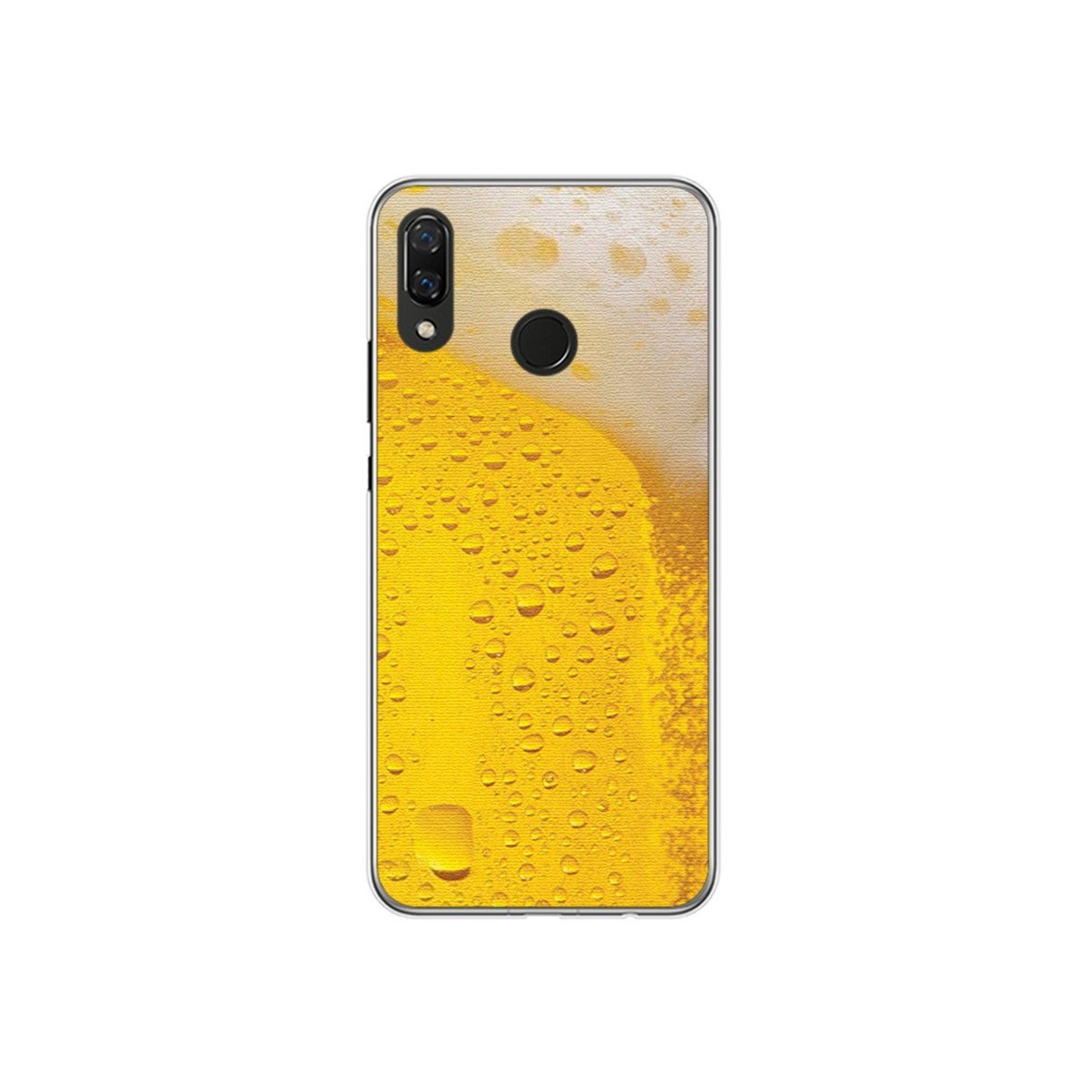 Funda Gel Tpu para Huawei P Smart Plus Diseño Cerveza Dibujos