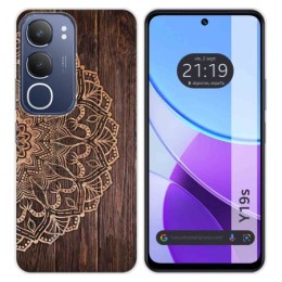 Funda Silicona para Vivo Y19s diseño Madera 06 Dibujos