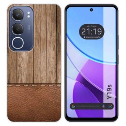 Funda Silicona para Vivo Y19s diseño Madera 09 Dibujos