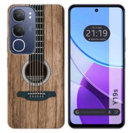 Funda Silicona para Vivo Y19s diseño Madera 11 Dibujos