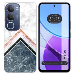 Funda Silicona para Vivo Y19s diseño Mármol 05 Dibujos