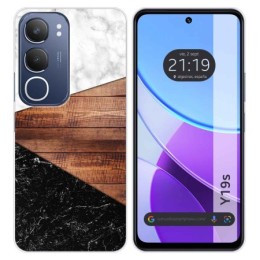 Funda Silicona para Vivo Y19s diseño Mármol 11 Dibujos