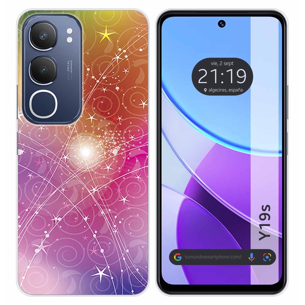 Funda Silicona para Vivo Y19s diseño Abstracto Dibujos