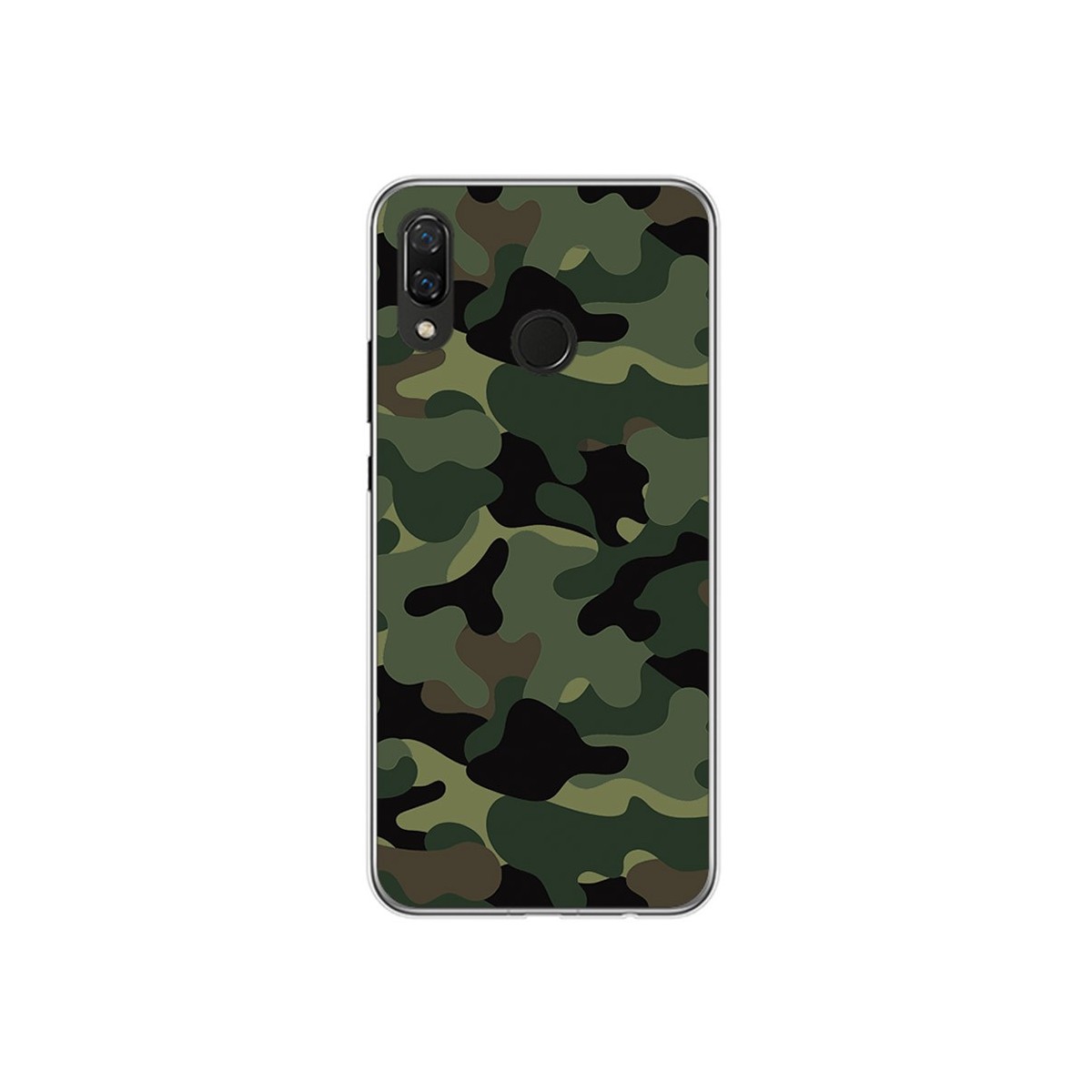 Funda Gel Tpu para Huawei P Smart Plus Diseño Camuflaje Dibujos