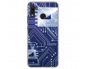 Funda Gel Tpu para Huawei P Smart Plus Diseño Circuito Dibujos