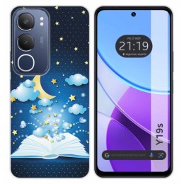 Funda Silicona para Vivo Y19s diseño Libro Cuentos Dibujos