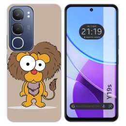 Funda Silicona para Vivo Y19s diseño Leon Dibujos