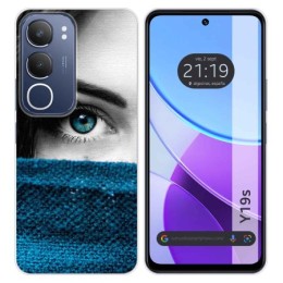 Funda Silicona para Vivo Y19s diseño Ojo Dibujos