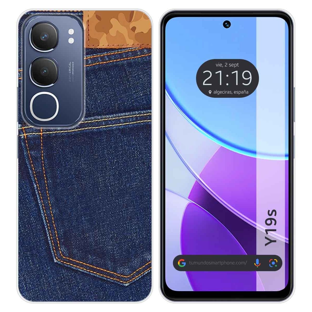 Funda Silicona para Vivo Y19s diseño Vaquero Dibujos