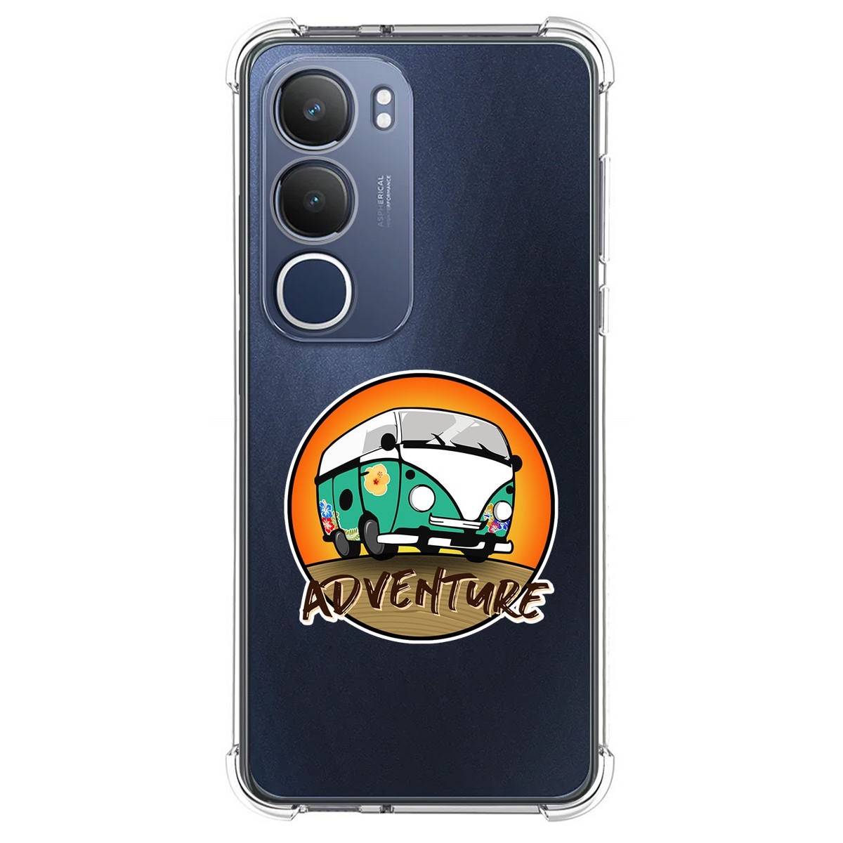 Funda Silicona Antigolpes para Vivo Y19s diseño Adventure Dibujos
