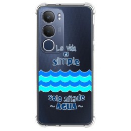Funda Silicona Antigolpes para Vivo Y19s diseño Agua Dibujos