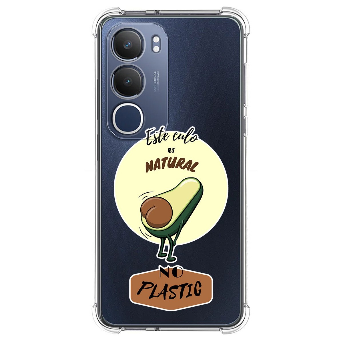 Funda Silicona Antigolpes para Vivo Y19s diseño Culo Natural Dibujos