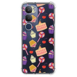 Funda Silicona Antigolpes para Vivo Y19s diseño Dulces 01 Dibujos