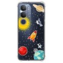 Funda Silicona Antigolpes para Vivo Y19s diseño Espacio Dibujos