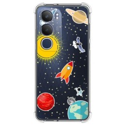 Funda Silicona Antigolpes para Vivo Y19s diseño Espacio Dibujos