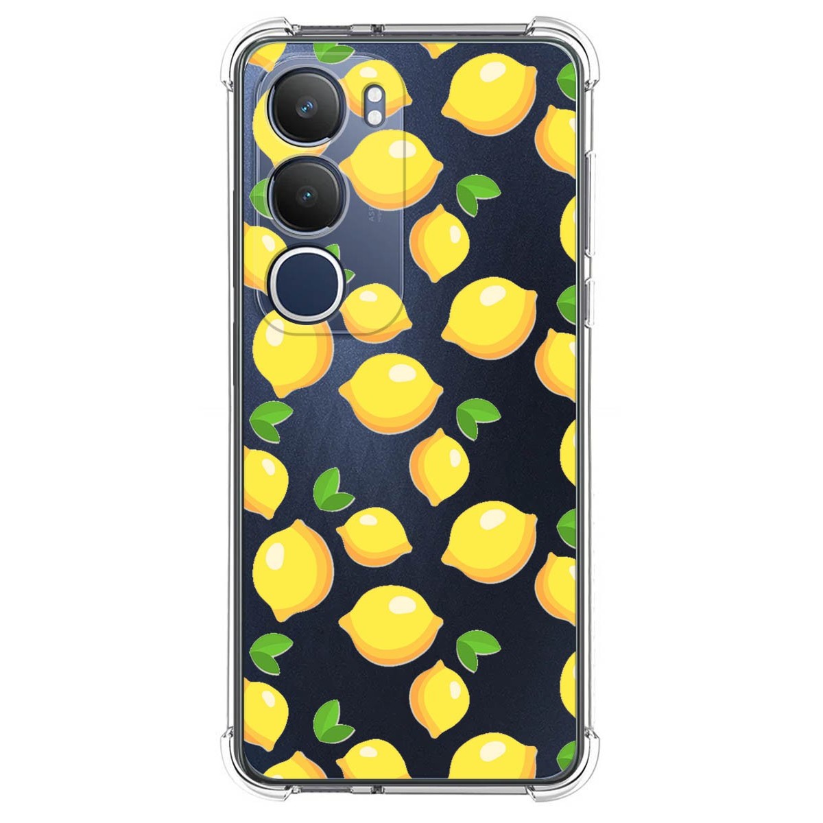 Funda Silicona Antigolpes para Vivo Y19s diseño Limones Dibujos