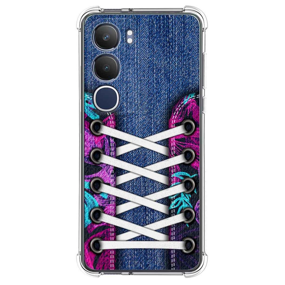 Funda Silicona Antigolpes para Vivo Y19s diseño Zapatillas 06 Dibujos