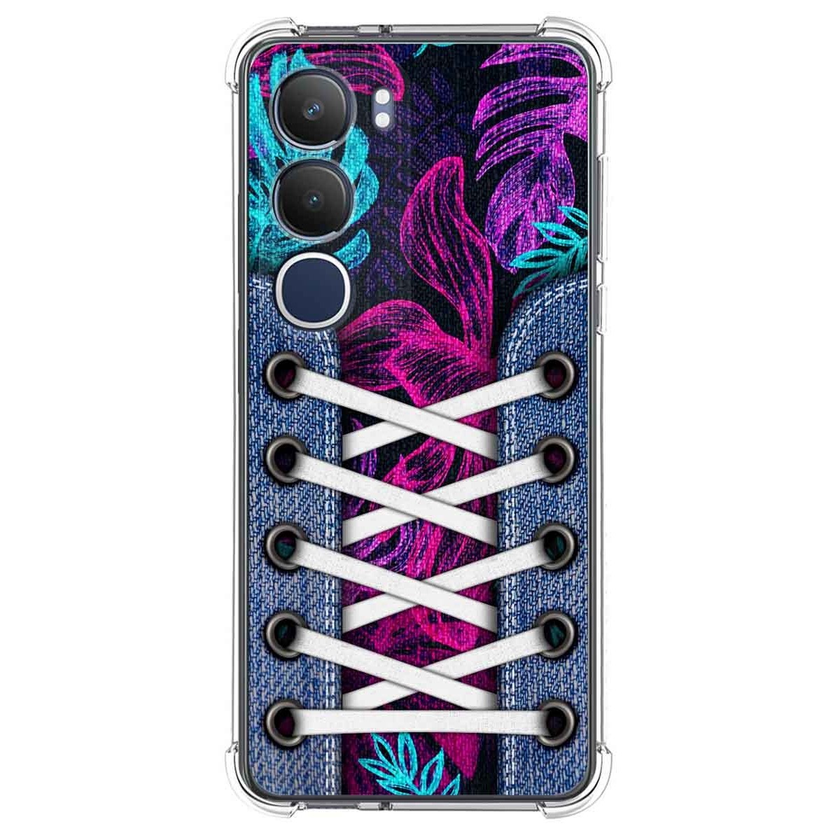 Funda Silicona Antigolpes para Vivo Y19s diseño Zapatillas 07 Dibujos
