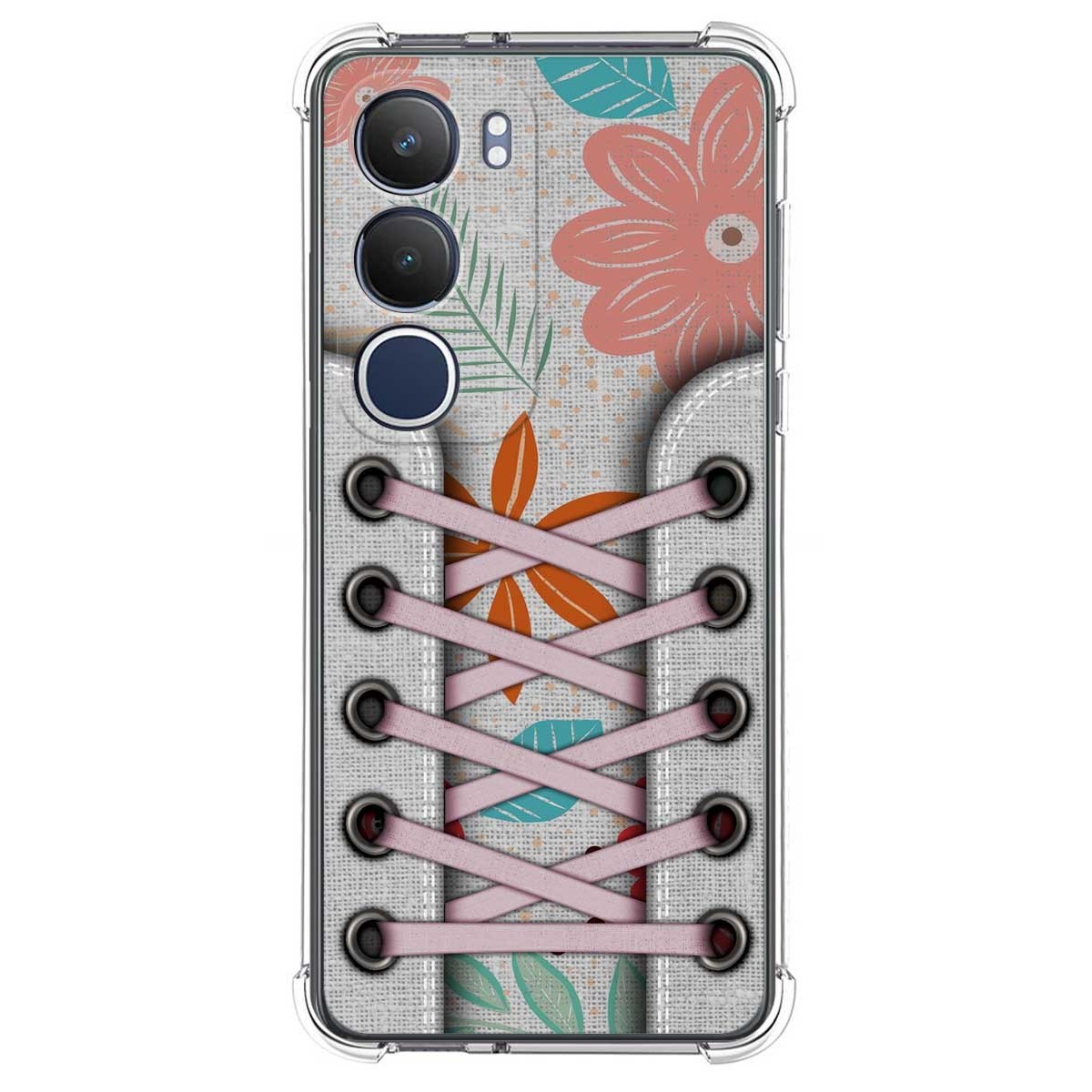 Funda Silicona Antigolpes para Vivo Y19s diseño Zapatillas 09 Dibujos