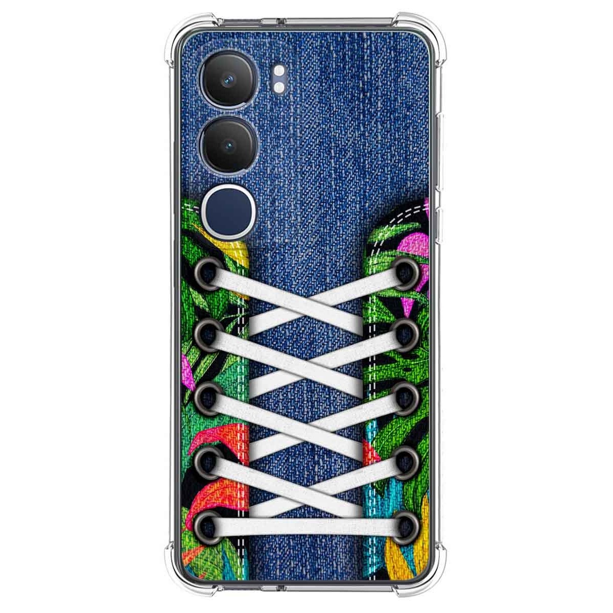Funda Silicona Antigolpes para Vivo Y19s diseño Zapatillas 13 Dibujos