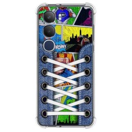 Funda Silicona Antigolpes para Vivo Y19s diseño Zapatillas 14 Dibujos