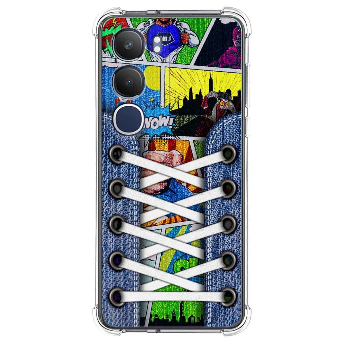 Funda Silicona Antigolpes para Vivo Y19s diseño Zapatillas 14 Dibujos