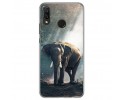 Funda Gel Tpu para Huawei P Smart Plus Diseño Elefante Dibujos