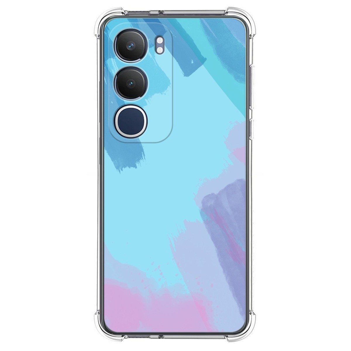 Funda Silicona Antigolpes para Vivo Y19s diseño Acuarela 10 Dibujos