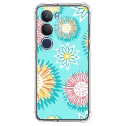Funda Silicona Antigolpes para Vivo Y19s diseño Flores 05 Dibujos