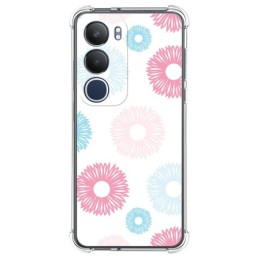 Funda Silicona Antigolpes para Vivo Y19s diseño Flores 06 Dibujos