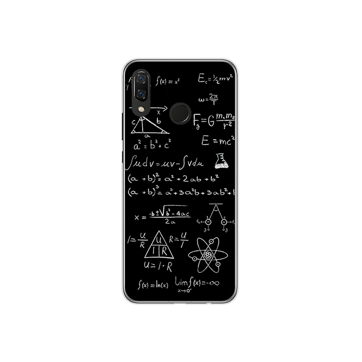 Funda Gel Tpu para Huawei P Smart Plus Diseño Formulas Dibujos