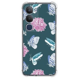 Funda Silicona Antigolpes para Vivo Y19s diseño Flores 10 Dibujos